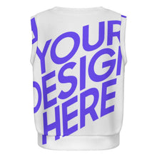 Cargar imagen en el visor de la galería, Chaleco de punto sin mangas para mujer LM562 personalizado con patrón foto texto