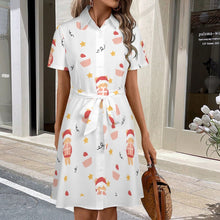 Cargar imagen en el visor de la galería, Vestido Camisero Personalizado para Mujer | Elástico y Elegante