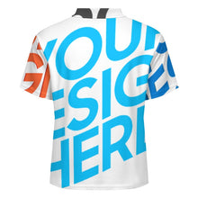 Cargar imagen en el visor de la galería, Polo de mujer con hombros rectos y tapeta de botones LTPL22 personalizado con patrón foto texto (impresión de imágenes múltiples)