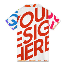 Cargar imagen en el visor de la galería, Polos de corte regular para hombre personalizado con patrón foto texto (impresión de imágenes múltiples)