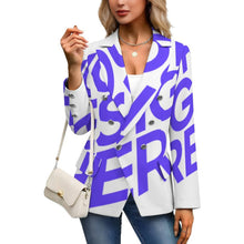 Cargar imagen en el visor de la galería, Chaqueta de traje casual para mujer Z33W personalizado con patrón foto texto (impresión de imagen única)