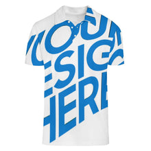 Cargar imagen en el visor de la galería, Polo de Seda Hielo de Verano para Hombre B612 personalizado con patrón foto texto (impresión de imagen única)