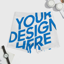 Cargar imagen en el visor de la galería, Calzoncillos bóxer de seda hielo para hombre con cinturilla SDS025 personalizado con patrón foto texto (impresión de imagen única)