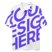 Cargar imagen en el visor de la galería, Polo para mujer con hombros rectos y tapeta de botones LTPL22 personalizado con patrón foto texto (impresión de imagen única)