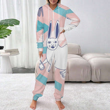 Cargar imagen en el visor de la galería, Pijama Entero Personalizado de Franela para Adulto | Tu Diseño Único
