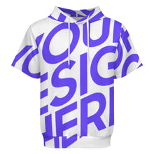 Cargar imagen en el visor de la galería, Sudadera unisex de manga corta LM250 personalizado con patrón foto texto (impresión de imagen única)