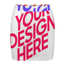 Cargar imagen en el visor de la galería, Minifalda de Mujer LM243 personalizado con patrón foto texto (impresión de imágenes múltiples)