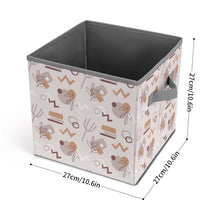 Cargar imagen en el visor de la galería, Contenedores de almacenamiento plegables con asa personalizado con patrón foto texto (impresión de imagen única)