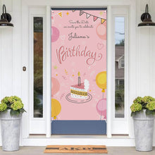 Cargar imagen en el visor de la galería, Banner decorativo para cortina de puerta (vertical) personalizado con patrón foto texto