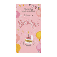 Cargar imagen en el visor de la galería, Banner decorativo para cortina de puerta (vertical) personalizado con patrón foto texto