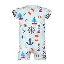 Cargar imagen en el visor de la galería, Mono de bebé mono unisex de manga corta PLR personalizado con patrón foto texto (impresión de imagen única)