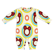 Cargar imagen en el visor de la galería, Body de bebé de manga larga y cuello redondo personalizado con patrón foto texto (impresión de imagen única)