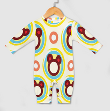 Cargar imagen en el visor de la galería, Body de bebé de manga larga y cuello redondo personalizado con patrón foto texto (impresión de imagen única)