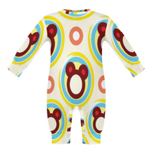 Cargar imagen en el visor de la galería, Body de bebé de manga larga y cuello redondo personalizado con patrón foto texto (impresión de imagen única)