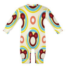 Cargar imagen en el visor de la galería, Body de bebé de manga larga y cuello redondo personalizado con patrón foto texto (impresión de imagen única)