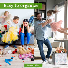 Cargar imagen en el visor de la galería, Caja de almacenamiento plegable de tela Oxford personalizado con patrón foto texto