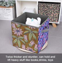 Cargar imagen en el visor de la galería, Caja de almacenamiento plegable para el hogar personalizado con patrón foto texto (impresión de imágenes múltiples)