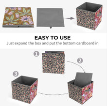 Cargar imagen en el visor de la galería, Caja de almacenamiento plegable para el hogar personalizado con patrón foto texto (impresión de imágenes múltiples)