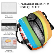 Cargar imagen en el visor de la galería, Cajas Bento portátiles impermeables, bolsas de almuerzo aisladas reutilizables personalizado con patrón foto texto (impresión de imágenes múltiples)