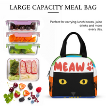 Cargar imagen en el visor de la galería, Cajas Bento portátiles impermeables, bolsas de almuerzo aisladas reutilizables personalizado con patrón foto texto (impresión de imágenes múltiples)