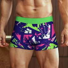 Cargar imagen en el visor de la galería, Calzoncillos bóxer para hombre SDS025 estampados en puro algodón con cinturilla elástica ancha personalizado con patrón foto texto