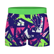 Cargar imagen en el visor de la galería, Calzoncillos bóxer para hombre SDS025 estampados en puro algodón con cinturilla elástica ancha personalizado con patrón foto texto