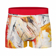 Cargar imagen en el visor de la galería, Calzoncillos bóxer de seda hielo para hombre con cinturilla SDS025 personalizado con patrón foto texto (impresión de imagen única)