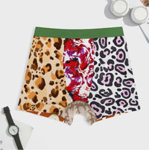 Cargar imagen en el visor de la galería, Calzoncillos bóxer de seda hielo para hombre SDS025 personalizado con patrón foto texto (impresión de imágenes múltiples)