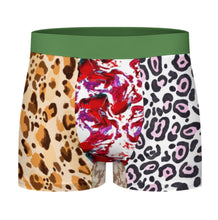 Cargar imagen en el visor de la galería, Calzoncillos bóxer de seda hielo para hombre SDS025 personalizado con patrón foto texto (impresión de imágenes múltiples)