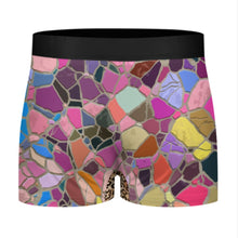 Cargar imagen en el visor de la galería, Calzoncillos bóxer de cintura alta para hombre con cinturilla elástica ancha SDS025-1 personalizado con patrón foto texto (impresión de imágenes múltiples)