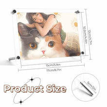 Cargar imagen en el visor de la galería, Marco de fotos de rompecabezas de acrílico personalizado con patrón foto texto