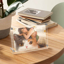 Cargar imagen en el visor de la galería, Marco de fotos de rompecabezas de acrílico personalizado con patrón foto texto