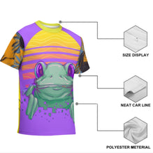 Cargar imagen en el visor de la galería, Camiseta de manga corta con estampado completo para niños y niñas personalizado con patrón foto texto (impresión de imágenes múltiples)