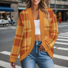 Cargar imagen en el visor de la galería, Cárdigan para mujer LM561 con hombros anchos y mangas largas personalizado con patrón foto texto (impresión de imagen única)