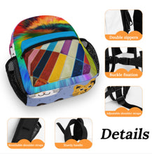 Cargar imagen en el visor de la galería, Mochila escolar infantil totalmente impresa, mochila escolar personalizado con patrón foto texto (impresión de imágenes múltiples)