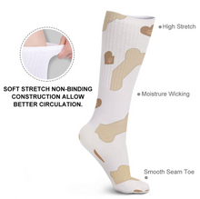 Cargar imagen en el visor de la galería, Calcetines largos transpirables para mujer / hombre personalizado con patrón foto texto (impresión de imágenes múltiples)