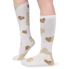 Cargar imagen en el visor de la galería, Calcetines largos transpirables para mujer / hombre personalizado con patrón foto texto (impresión de imágenes múltiples)