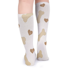 Cargar imagen en el visor de la galería, Calcetines largos transpirables para mujer / hombre personalizado con patrón foto texto (impresión de imágenes múltiples)