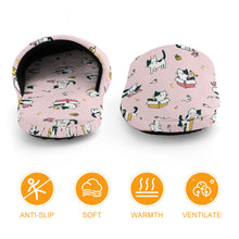 Cargar imagen en el visor de la galería, Pantuflas de estar por casa de algodón para niños totalmente estampadas aptas para niñas y niños personalizado con patrón foto texto