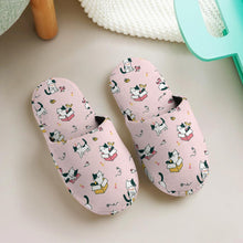 Cargar imagen en el visor de la galería, Pantuflas de estar por casa de algodón para niños totalmente estampadas aptas para niñas y niños personalizado con patrón foto texto
