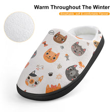 Cargar imagen en el visor de la galería, Pantuflas de estar por casa para niños (niña + niño) de franela con suela de goma personalizado con patrón foto texto