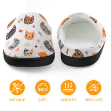 Cargar imagen en el visor de la galería, Pantuflas de estar por casa para niños (niña + niño) de franela con suela de goma personalizado con patrón foto texto