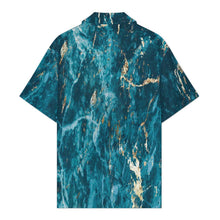 Cargar imagen en el visor de la galería, Camisa de manga corta para hombre NY personalizado con patrón foto texto (impresión de imagen única)