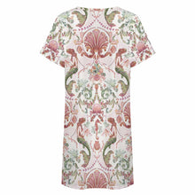 Cargar imagen en el visor de la galería, Camisón holgado de manga corta para mujer LM413 personalizado con patrón foto texto