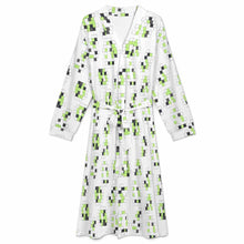 Cargar imagen en el visor de la galería, Camisón unisex de manga larga con cinturón LM127 personalizado con patrón foto texto (impresión de imagen única)