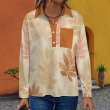 Cargar imagen en el visor de la galería, Camisa de Hombros Caídos para Mujer LM554 personalizado con patrón foto texto (impresión de imagen única)