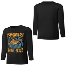 Cargar imagen en el visor de la galería, Camiseta de manga larga para hombre 100% algodón con estampado frontal en varios colores personalizado con patrón foto texto