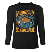 Cargar imagen en el visor de la galería, Camiseta de manga larga para hombre 100% algodón con estampado frontal en varios colores personalizado con patrón foto texto