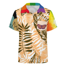 Cargar imagen en el visor de la galería, Camisa de manga corta con botones para niños de 2 a 16 años personalizado con patrón foto texto (impresión de imágenes múltiples)