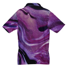 Cargar imagen en el visor de la galería, Camisa abotonada de manga corta y corte clásico para hombre KYR personalizado con patrón foto texto